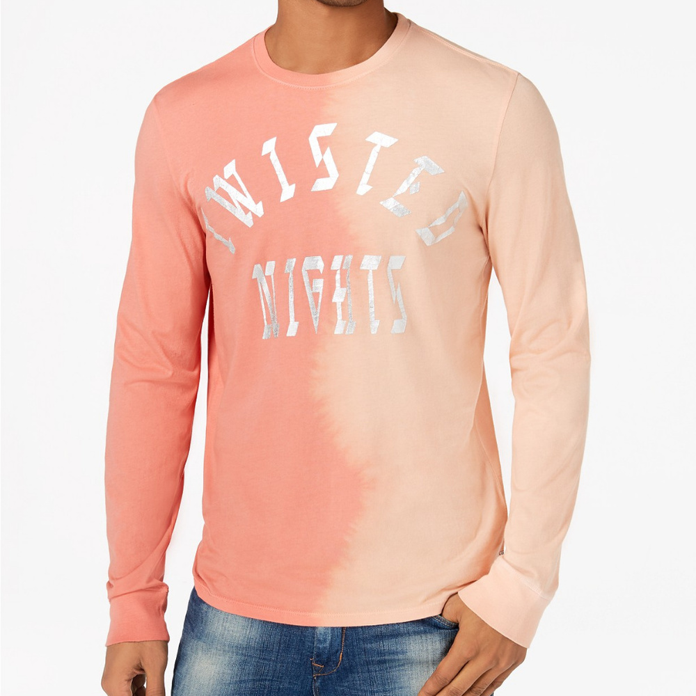 GUESS Men's Graphic-Print Long-Sleeve T-Shirt, XL